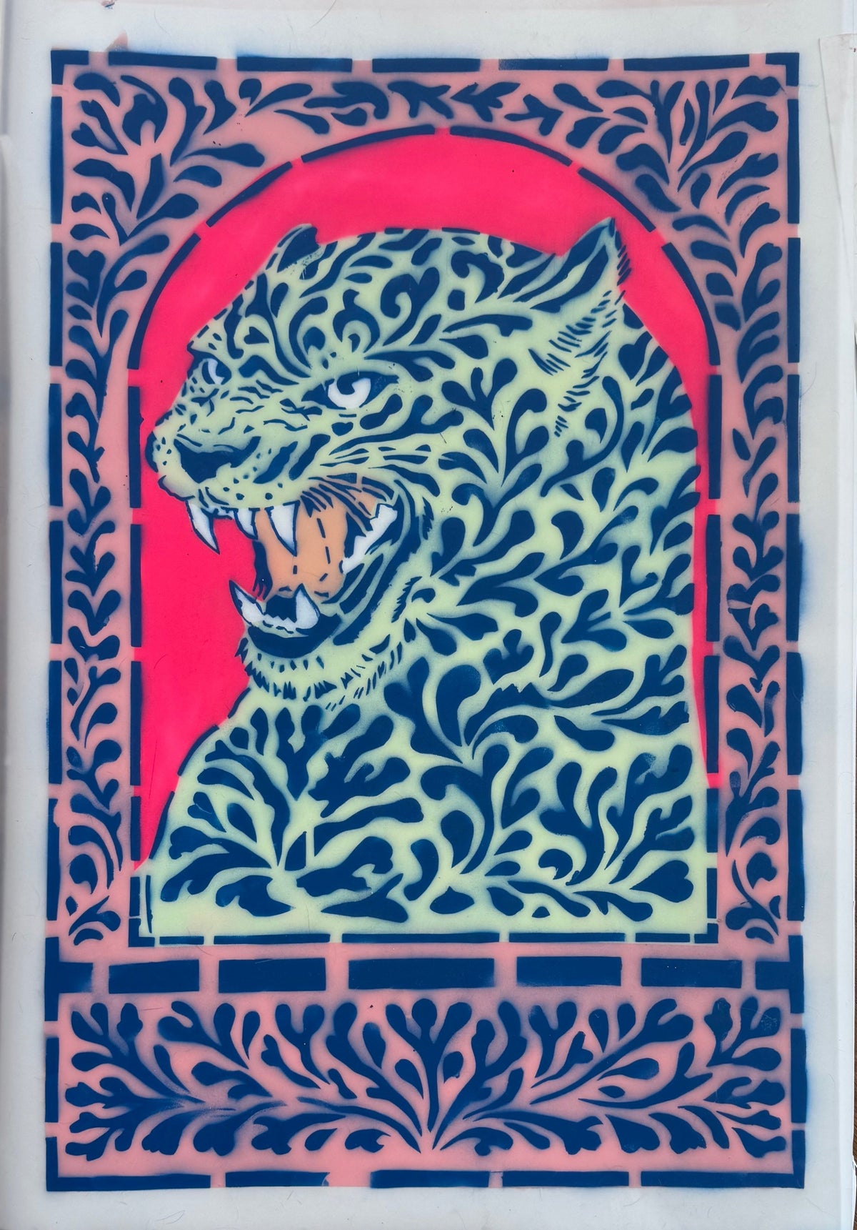 LEOPARD SPRAY PAINT PRINT