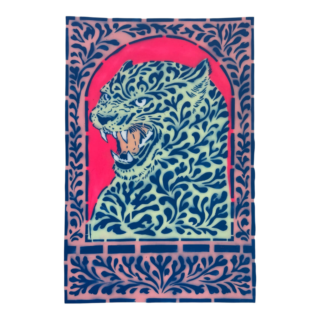 LEOPARD SPRAY PAINT PRINT