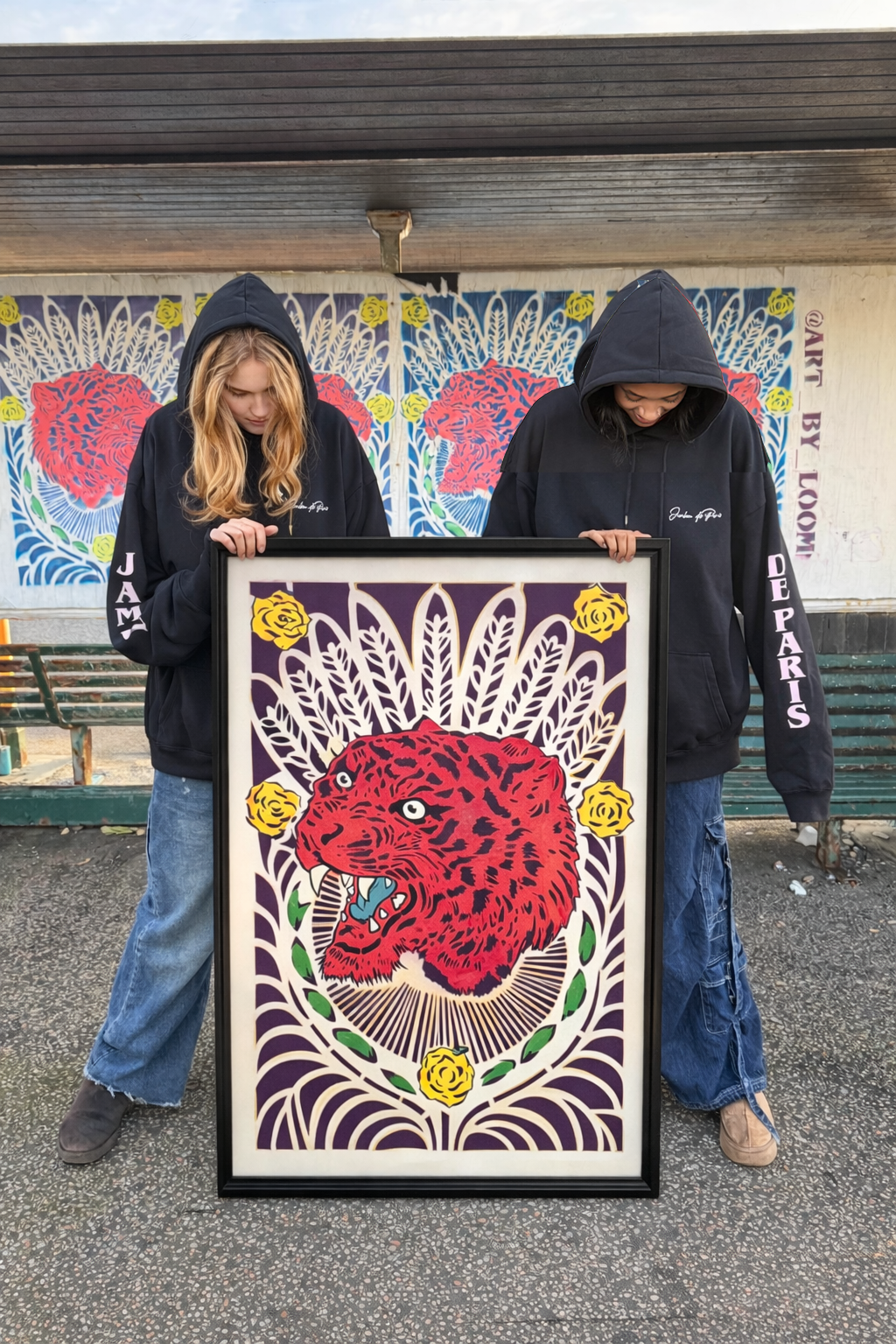 HAND SPRAYED ON CARTRIDGE PAPER LARGE (120cm x 80cm)